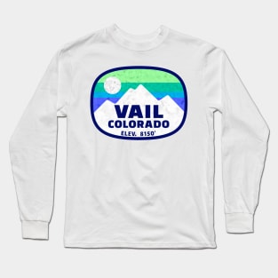 Vail Colorado Skiing Mountains Ski Hiking Long Sleeve T-Shirt